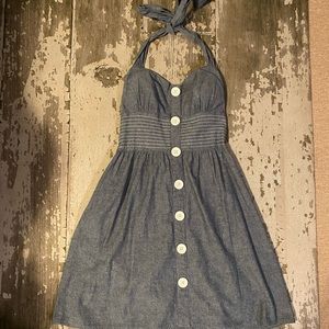 Denim Halter Dress